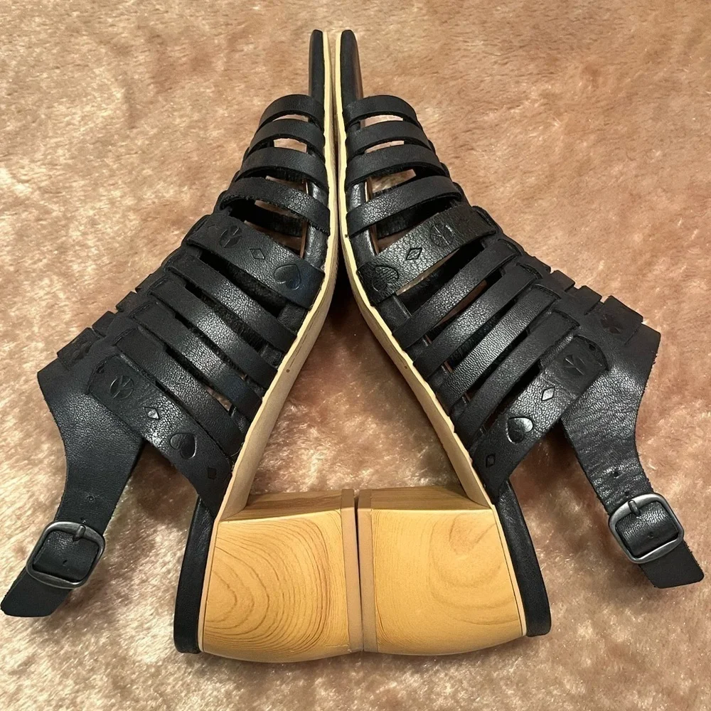 Lucky Brand Natissah Womens Leather Open Toe Huarache Sandals Size 9M